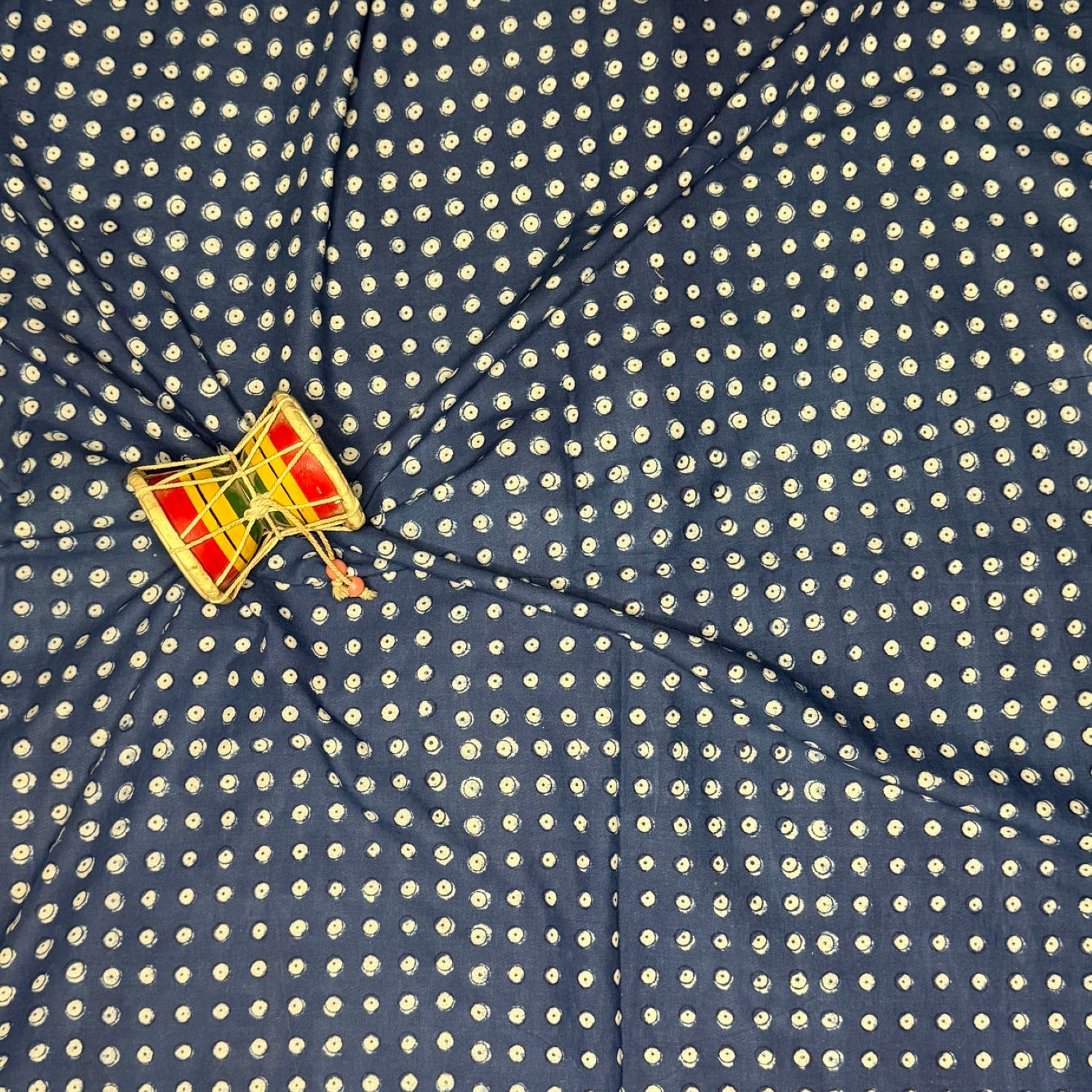 Blue Indigo Handblock Printed Cotton Fabric