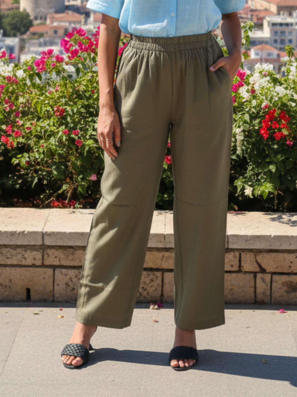 Cotton Flex Mehndi Pants For Women