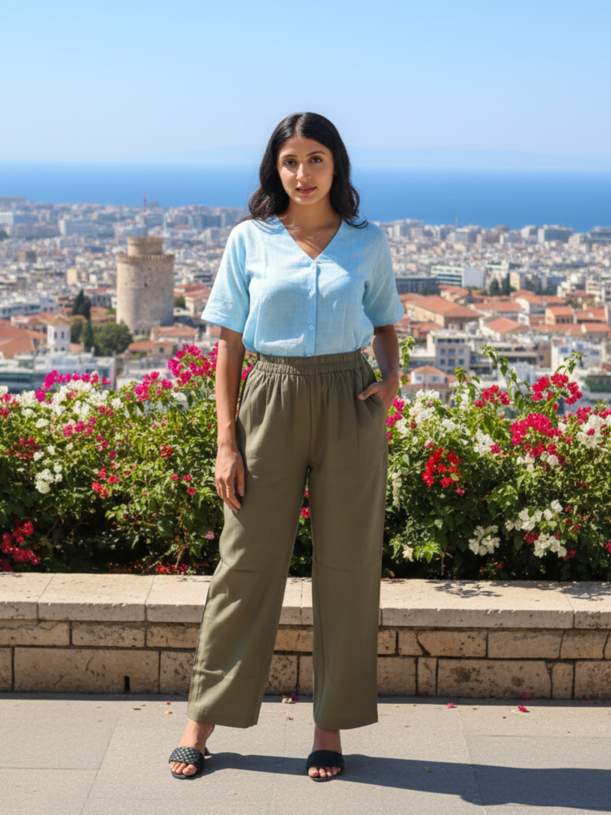 Cotton Flex Mehndi Pants For Women