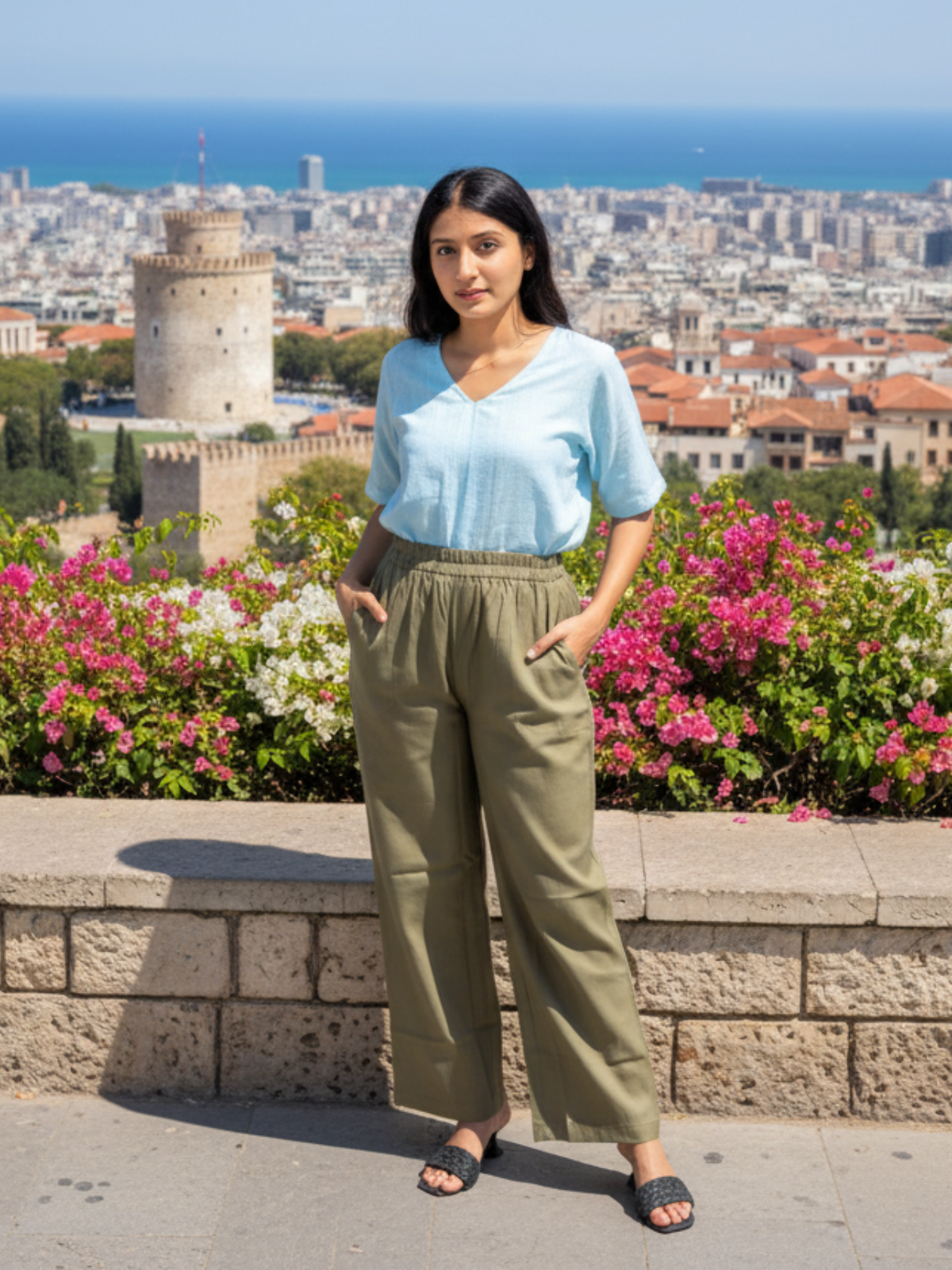 Cotton Flex Mehndi Pants For Women