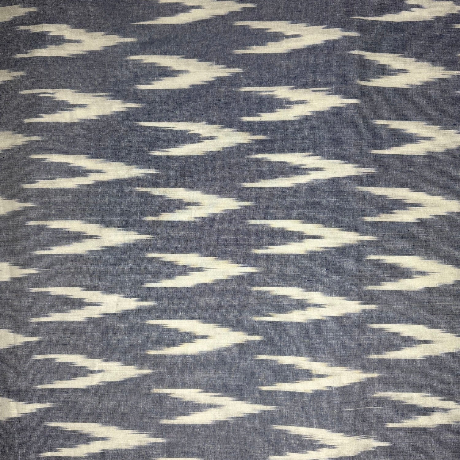 Ikat Purple tone Grey Cotton Fabric