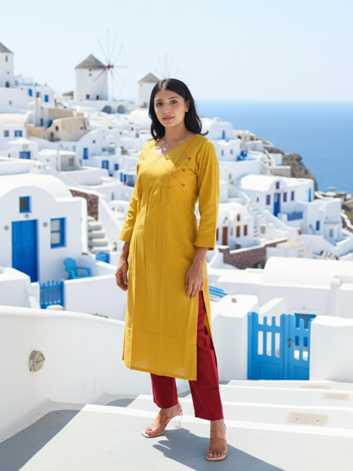 Jaipur Women Long Kurti - Yellow